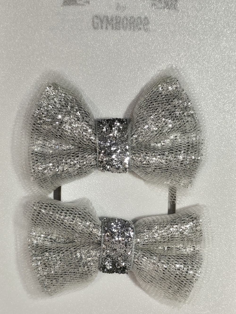 Gymboree White Snap Hair Clips Duo